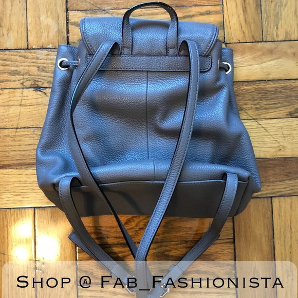Kate Spade Grey Leather Backpack Kate Spade New York WKRU5498 Mini Nicole Larchmont Avenue  main image 4